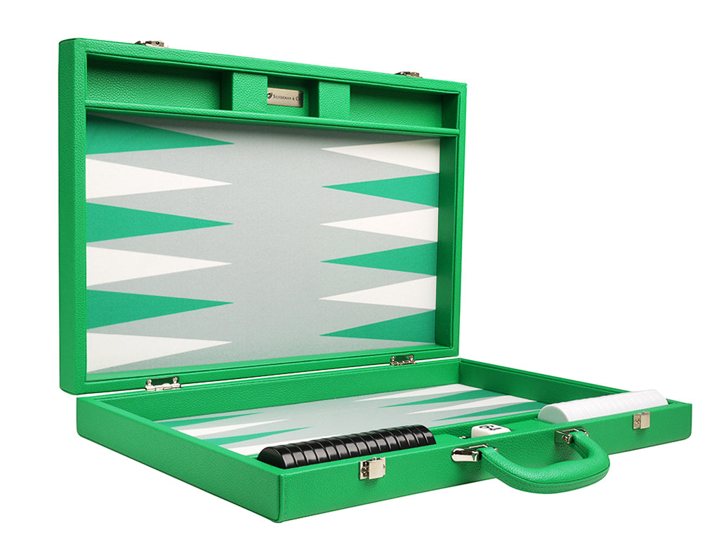 19-inch Premium Backgammon Set - Green - American-Wholesaler Inc.